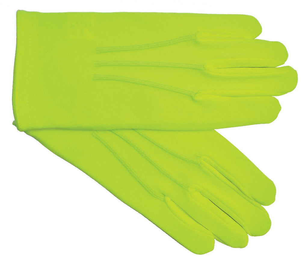 Gloves Nylon W Snap Neon Yello