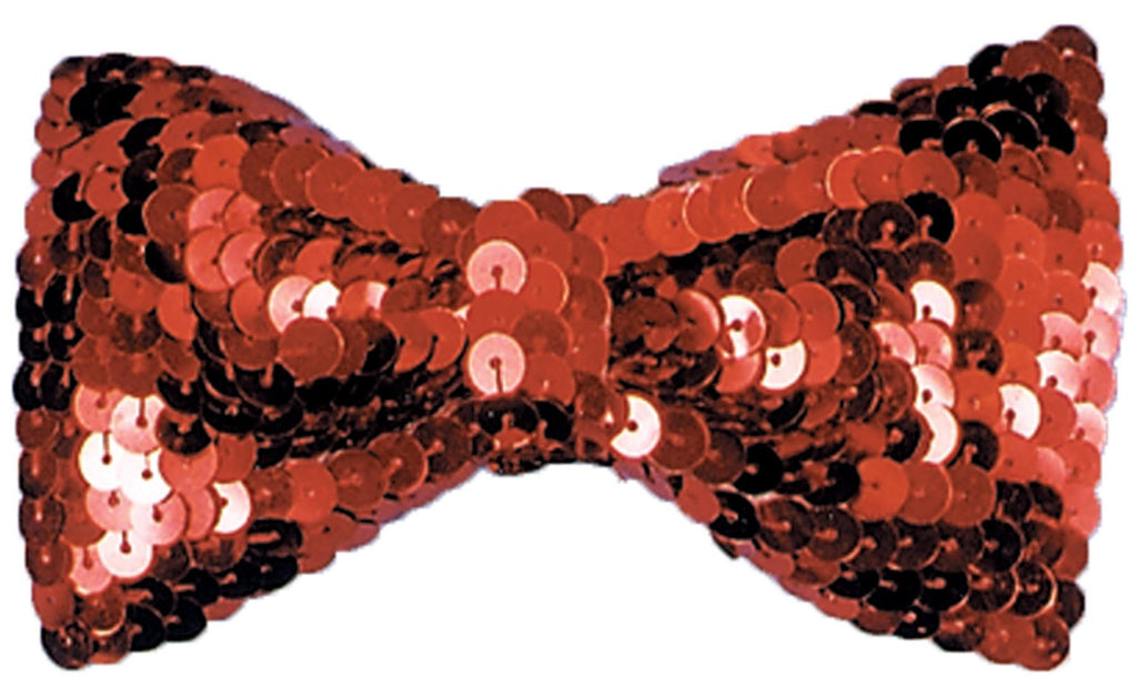 Bow Tie Sequin Black