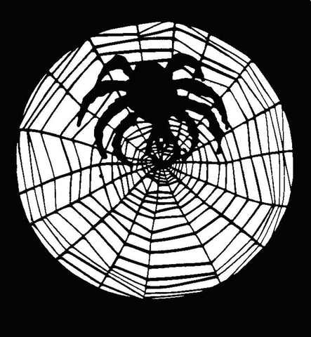 Stencil Spider W Web Stainless