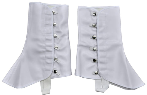 Spats 9in High Vinyl Sm Md Whi