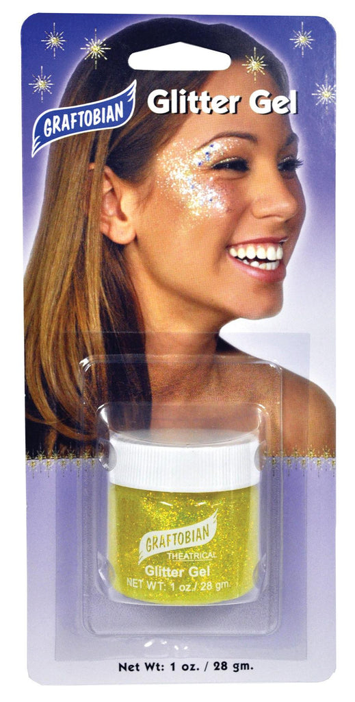 Glitter Gel Yellow 1 Oz