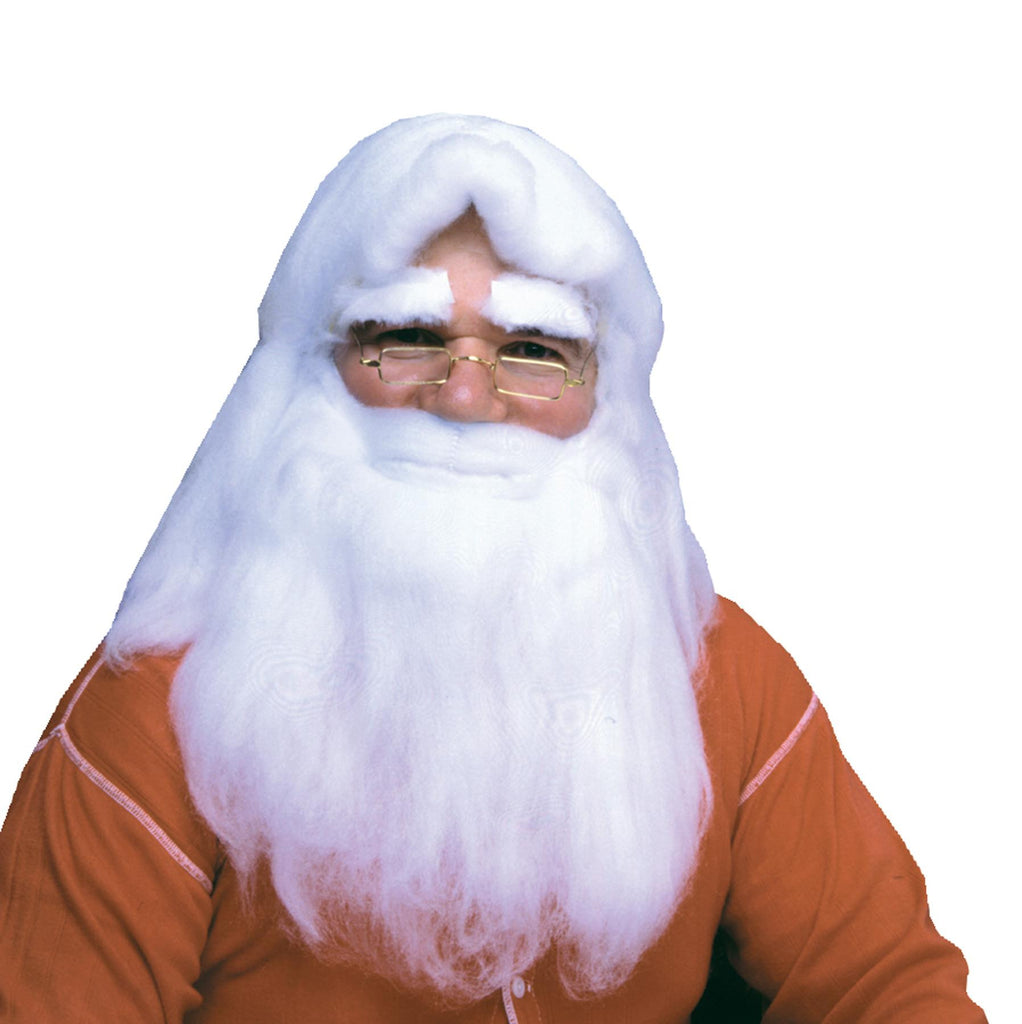 Santa Wig Beard Cotton W Hdr