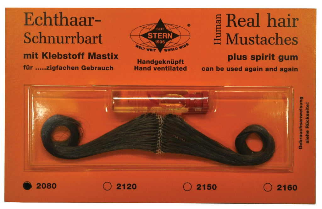 Mustache Real Hair Amer Blk