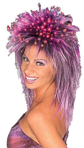 Fiber Optic Wig Purple