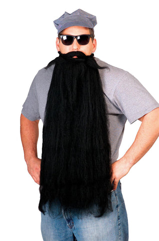 Mohair 25 Inch Black Beard