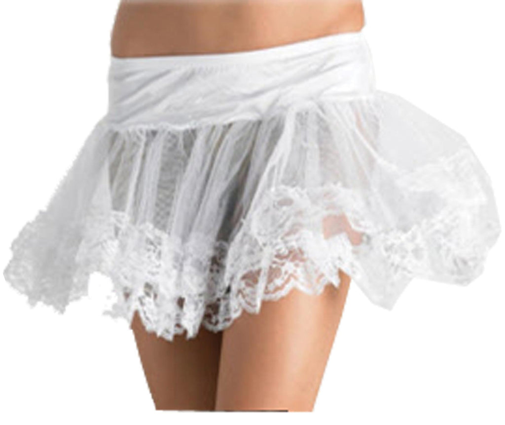 Petticoat White Lace Bottom