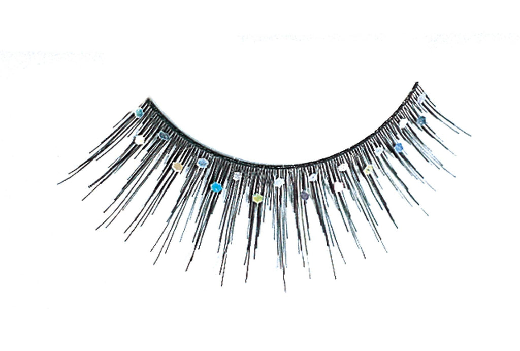 Eyelashes Black Glitter