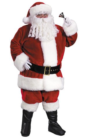 Santa Suit Prem Pl Red Lrg