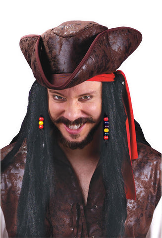 Wig 30 Inch Carribean Pirate