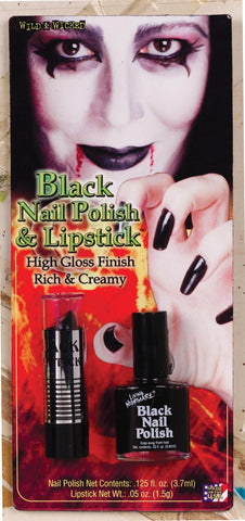 Lipstick Nail Polish Black