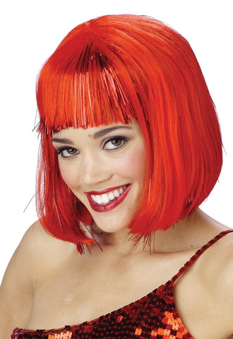 Wig Red Shimmering Bob