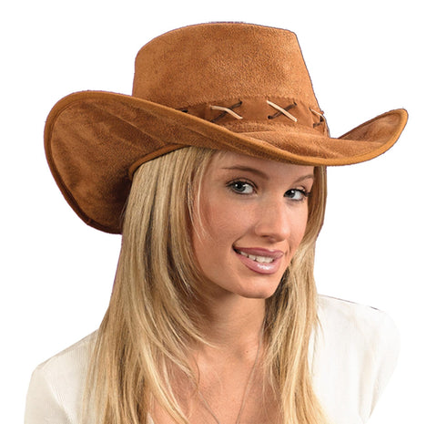 Hat Cowboy Suede-look