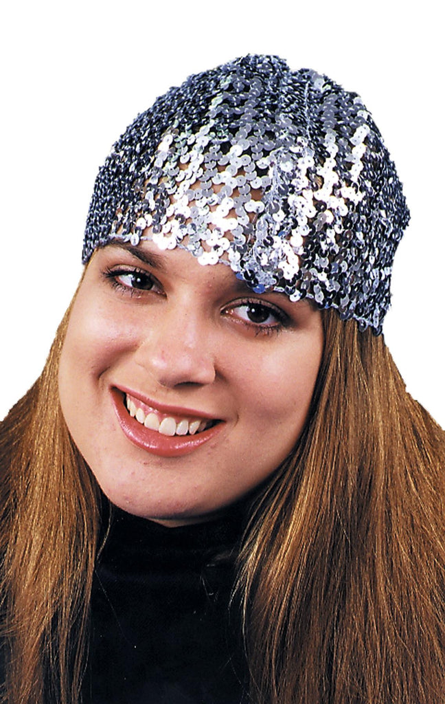 Cloche Hat Sequin Black