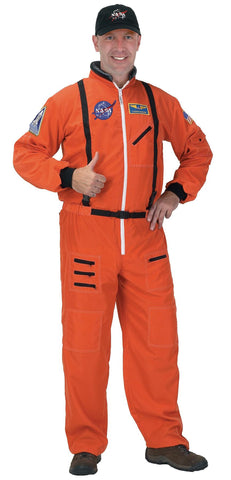 Astronaut Suit Adult Orange Lg