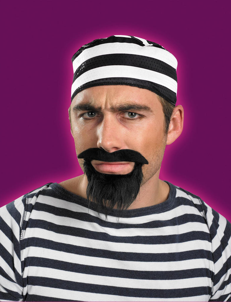 Moustache And Beard Prisoner