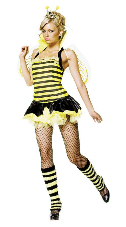 Queen Bumble Bee Sexy 4 Pc S/m