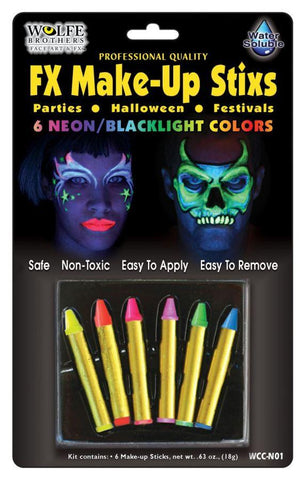 Neon Makeup Sticks Wolfe Bros