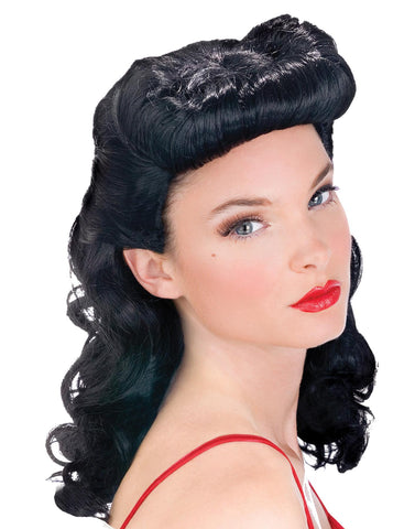 Pin Up Babe Wig Black