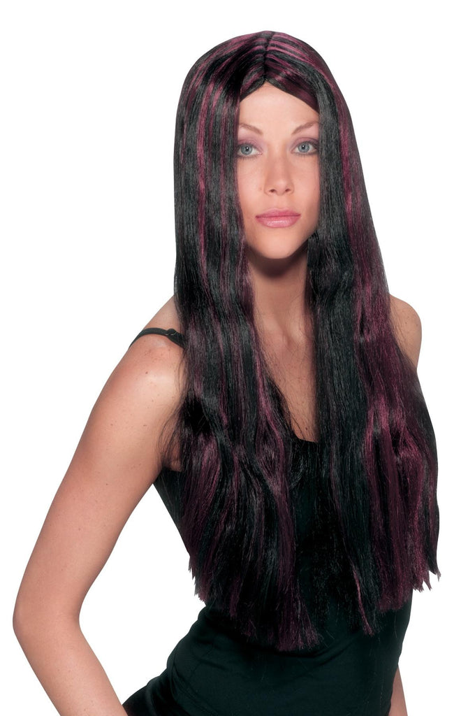 Witch Striped Wig Black Bur