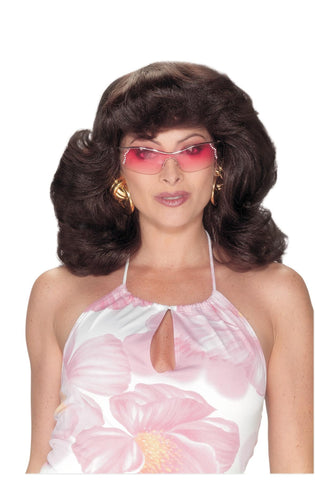 Angels 70s Dark Brown Wig