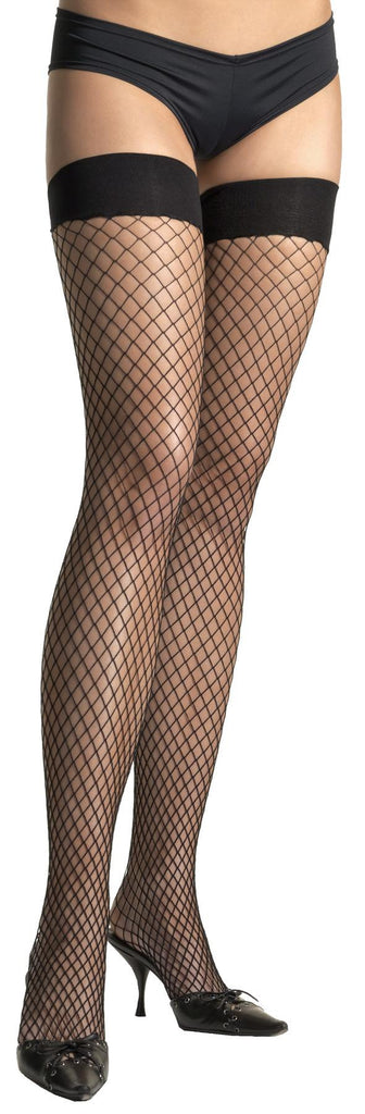 Lycra Fishnet Thi Hi Red