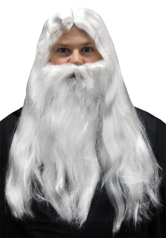 Merlin Wig And Beard Set