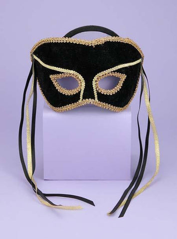 Venetian Couple Mask Swvl Bk-g