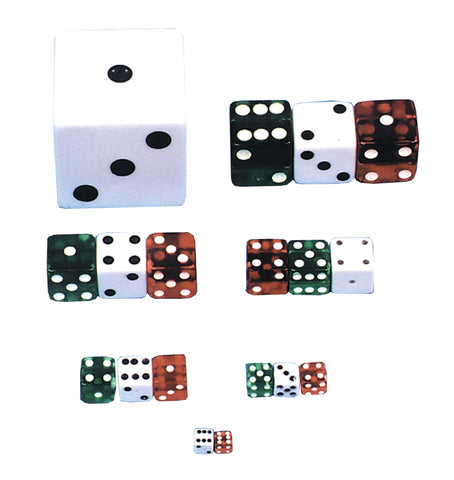 Dice 1-2 Inch  Green