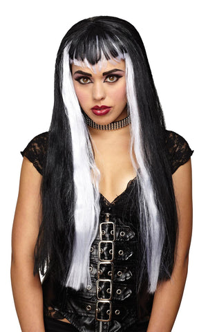 Undertone Vamp Wig Black-white