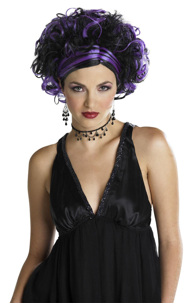 Wicked Widow Wig Bk-purple