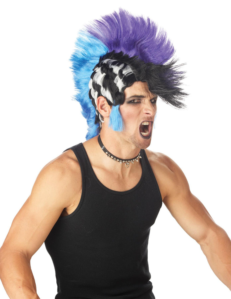 Checkered Mohawk Wig