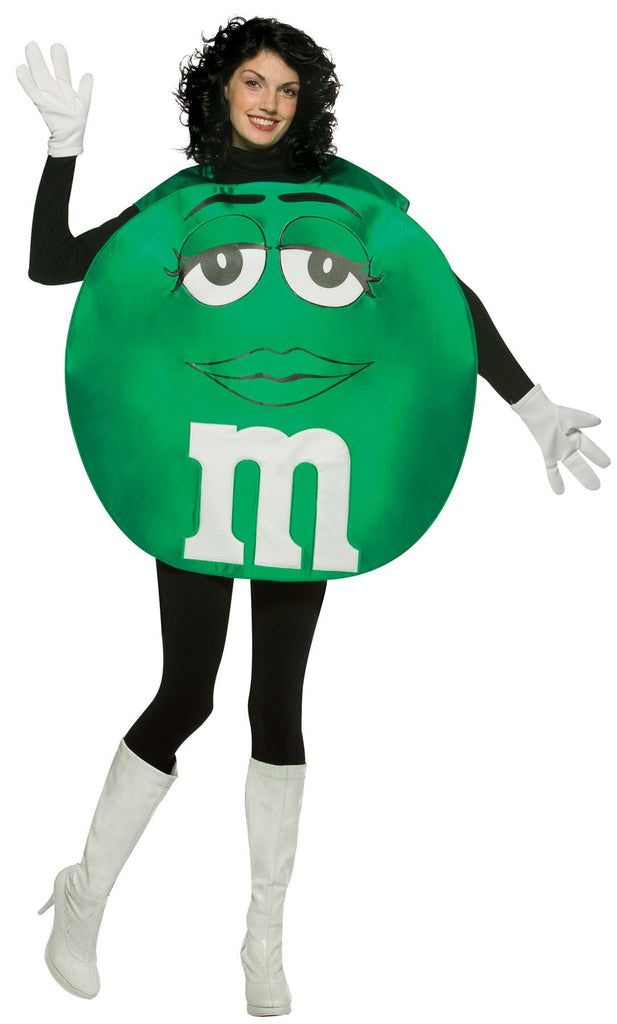 M&m's Green Poncho Adult