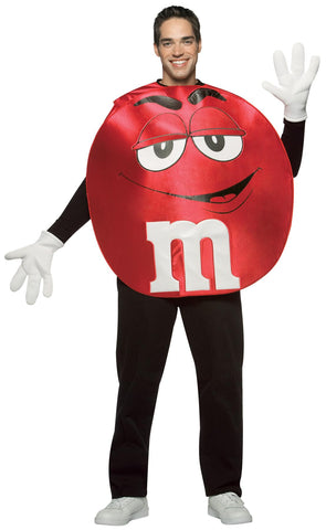 M&m's Red Poncho Adult