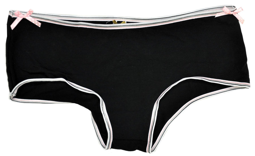 Boyshorts W-bow Black 1x