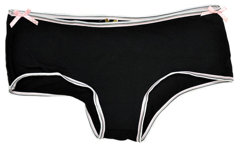 Boyshorts W/bow Black 4x