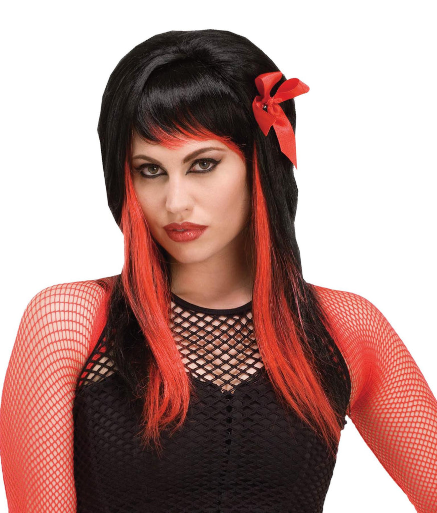 Wig Dark Fairytale Black-red