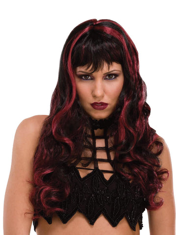 Wig Witch Craft Black-burgundy