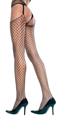 Garter/stocking Spandex Black