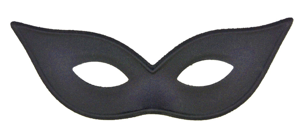 Harlequin Mask Satin Black