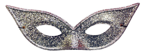 Harlequin Mask Lame Silver