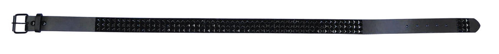 Belt 3 Rows Black Studs Lg