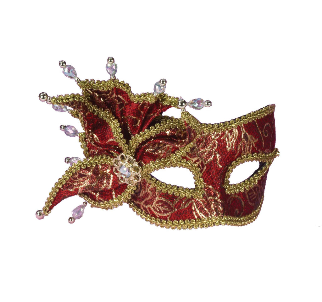 Ven Mask Red&gold W Pearl