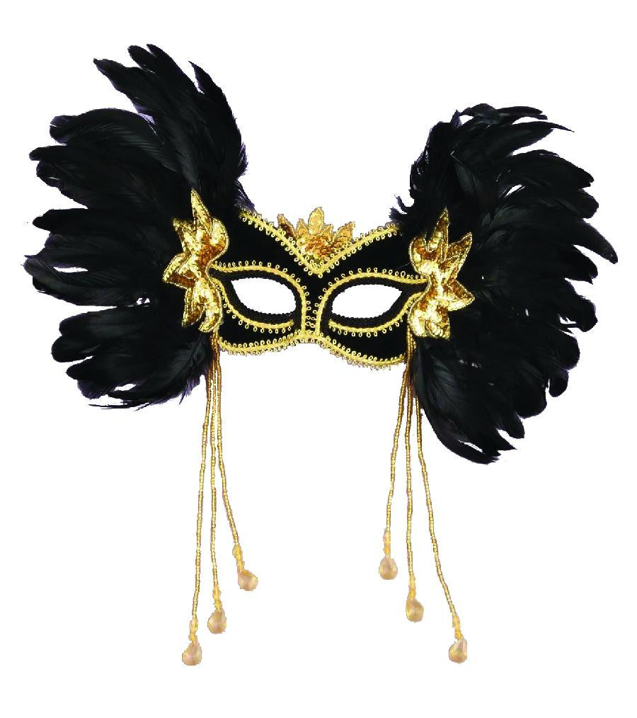 Ven Mask Black W Dangles