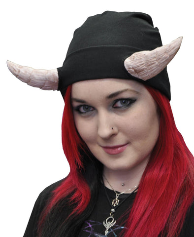 Creature Cap Black W Horns