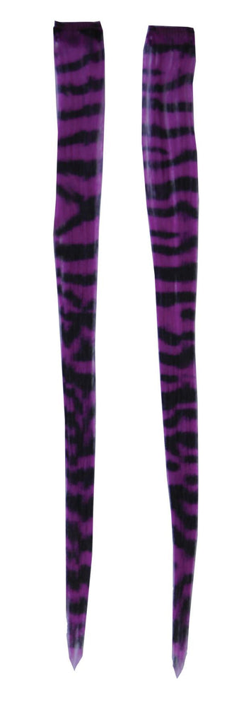 Hair Extension Purple Zebra