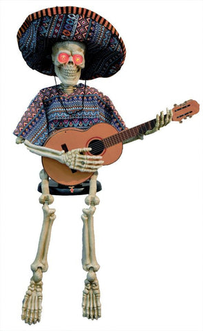 Skeleton Playing Guitar 40in