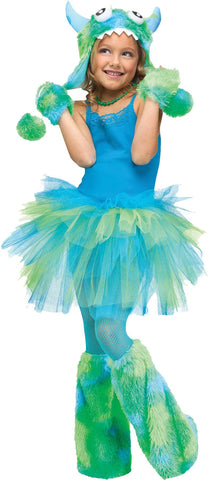 Glitter Tutu Child Green Blue