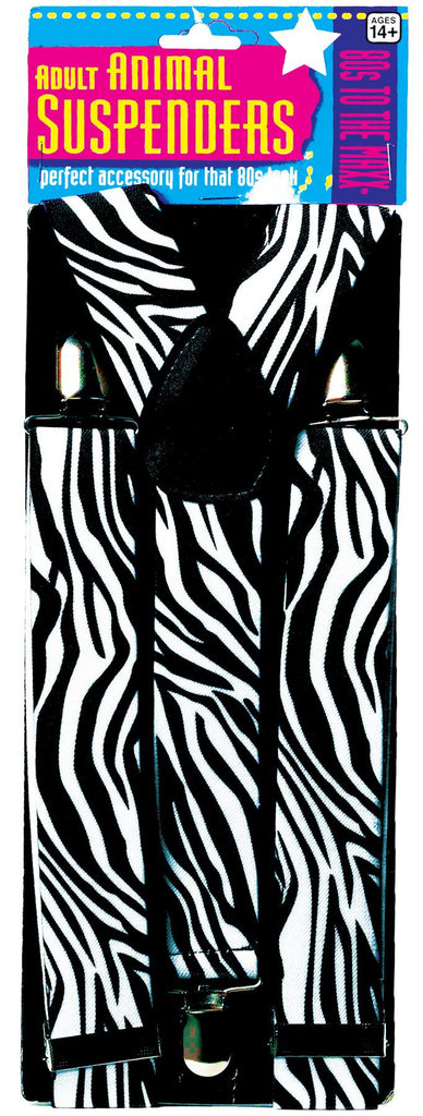 Suspenders 80's Zebra