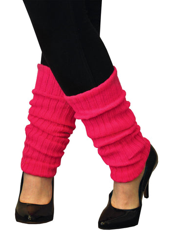 Leg Warmers Adult Neon Pink