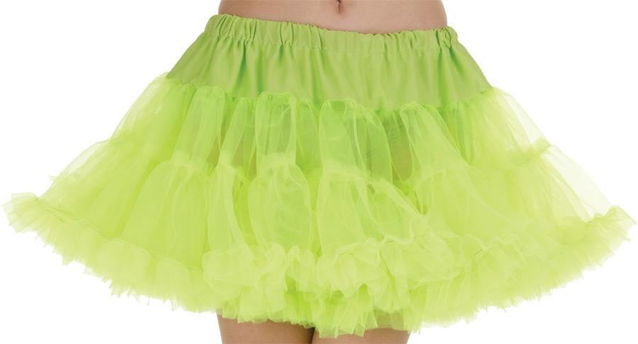 Petticoat Tutu Adlt Neon Green